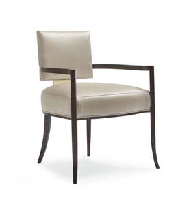 Sillón Caracole con Asiento Reservado, Hecho de Madera de Teca con Tapicería Color Crema Plateado Suave. - Product Image 3