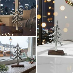 Figura Decorativa de Árbol de Aluminio Premium para Decoración del Hogar, Elegante Adorno para Sala de Estar, Regalo Decorativo para Mesa - Product Image 6