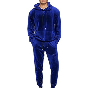 Custom Logo Acid Wash Solid Velour Pullover Hoodie Trouser Tracksuit Man Latest Tracksuits <b>Oversized</b> Thick <b>Joggers</b> 2 Piece Sets - Product Image 4
