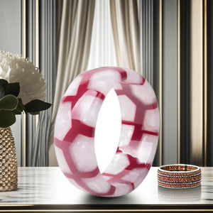 2024 Venta caliente de lujo de boda de moda pulseras y brazaletes de resina DISEÑO DE Color personalizado con nombre Logo bajo MOQ brazalete de resina - Product Image 1