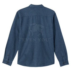 Camisa de Franela Personalizada de Alta Calidad, Textura Suave, Duradera, Elegante, Ecológica, Transpirable, Material de Algodón/Lana, Corte Regular - Product Image 2