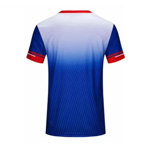 Camiseta de Fútbol de Alta Calidad, Económica, MOQ Bajo, 100% Poliéster, Secado Rápido, Transpirable, Personalizable, en Venta - Product Image 3