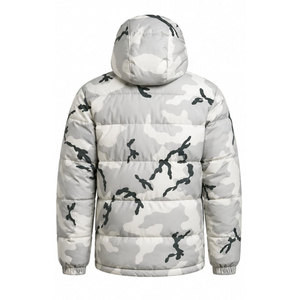 Blouson matelassé léger à capuche, design isolant, style tendance, coupe décontractée, idéal pour le froid, streetwear. - Product Image 3