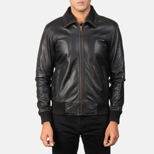 High Quality Men's <b>Slim</b> <b>Fit</b> Leather <b>Jacket</b> Latest Design Winter Casual Wear New Arrival <b>jacket</b> for men - Product Image 3