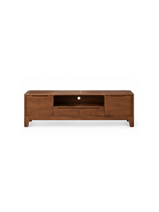 Mueble de Salón Minimalista de Madera Maciza con 3 Cajones y 1 Estante, Mueble de TV Moderno para el Hogar - Product Image 1