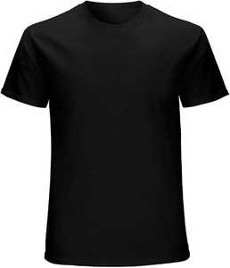 เสื้อยืดสีดำล้วน 100% ผ้าฝ้ายพรีเมียม เสื้อยืดผู้ชายขายส่งจำนวนมาก เสื้อยืดแขนสั้นฤดูร้อนสำหรับผู้ชาย เสื้อยืดแบบสั่งทำ - Product Image 5