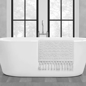 Custom Size Water-resistant Indoor/Outdoor Rug Premium Cotton Rope Bath <b>Mat</b> with Braided Design for <b>Bathroom</b> Living Room Bedroom - Product Image 5