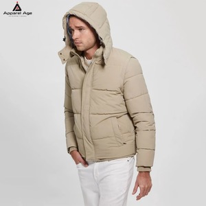 Vestes matelassées unisexes personnalisées avec logo, coupe ample, pour activités de plein air, doudounes, vestes de sport d'hiver, vestes zippées à capuche, vêtements personnalisés pour hommes - Product Image 3