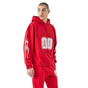 Conjunto Deportivo de Dos Piezas con Capucha, Resistente al Viento, 100% Algodón, Talla Grande, Personalizado, Ropa Urbana para Hombre - Product Image 2