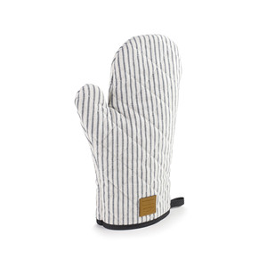 Guanto da Forno Milan a Righe in Cotone Trapuntato Resistente al Calore per Cucina - Product Image 1