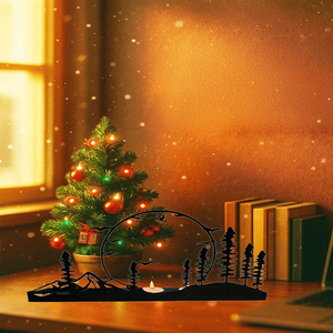 CIFbuy Set di 2 Portacandele Moderni in Metallo a Forma di Corna, Centrotavola Rustico Stile Fattoria con TikTok per Servizio Ritiro Temu - Product Image 1