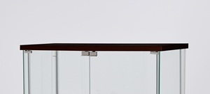 Modern Glass Display Cabinet with Double Doors Black Frame <b>Rectangular</b> Shape for Home Decor Exhibition Use - Product Image 4