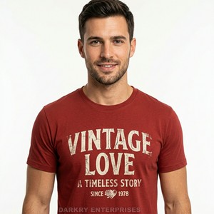 Customized Men Grey Heather T-shirt Heartbreak Hotel Vintage Motel Sign Print Retro Graphic Tee Cotton Blend Casual <b>Tshirt</b> - Product Image 3