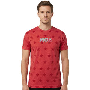 T-shirts pour hommes Streetwear à imprimé étoiles, en coton, col rond, avec logo personnalisé, fournisseur de vêtements, t-shirt en coton pour hommes - Product Image 1