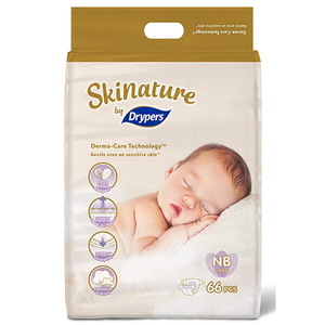 สำหรับเด็กทารกและเด็กเล็ก ผ้าอ้อมเด็กดรายเปอร์ส สกินเนเจอร์ พรีเมียม สำหรับเด็กแรกเกิด (4x66 ชิ้น) - Product Image 1