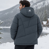 Blouson matelassé imperméable à capuche avec logo personnalisé, fabriqué au Pakistan, haute qualité, écologique, collection Hiver 2026