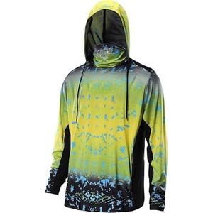 Camisetas de Pesca con Capucha para Pescadores Activos - Protección UPF 50+ Color Degradado Spandex/Poliéster Impermeable Transpirable Antibacteriano - Product Image 4