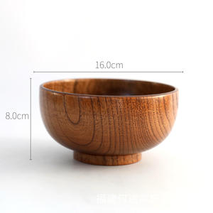 Bol à riz et bol à fleurs en bois écologiques et imperméables, design moderne, tailles et styles personnalisables, revêtement en silicone - Product Image 5