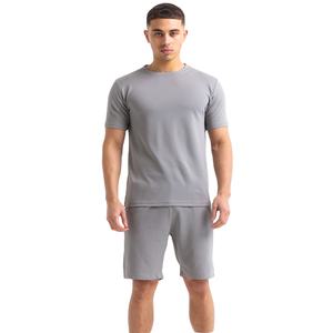 Conjunto de Verano Rose Riviers International para Hombre, Informal, Transpirable, 100% Algodón, Dos Piezas, Pantalones Cortos y Camiseta de Manga Corta, Color Liso - Product Image 1