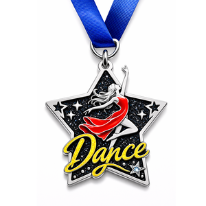 Medallas de Baile Personalizadas - Metal de Zinc Chapado en Oro con Impresión UV y Acabado de Esmalte Suave, Premios para Eventos Deportivos y Regalos de Recuerdo - Product Image 1