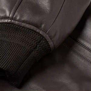 Veste de moto d'hiver pour homme, coupe slim, col montant, en toile décontractée - Product Image 2