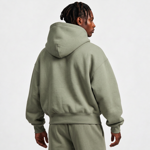 Sudaderas con capucha personalizadas para hombre, sudaderas de forro polar con cremalleras metálicas para colecciones de ropa urbana de marca privada - Product Image 6