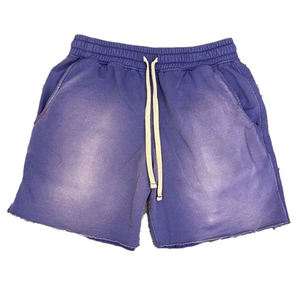 Shorts Homme Vintage Délavés à l'Acide Personnalisés 100% Coton Taille Élastique Streetwear Décontracté Été Vente en Gros Usine - Product Image 4