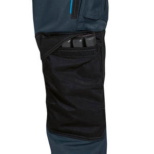 RICSA INTERNATIONAL Men's Dark Blue CE Certified Reflective <b>Work</b> <b>Pants</b> Polyester Abrasion Resistant <b>Cargo</b> Pockets Reinforced - Product Image 3