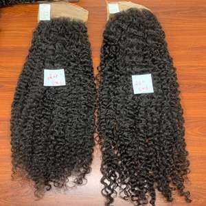 Cabello humano virgen birmano de 24 y 26 pulgadas con cierre de encaje suizo HD 6x6, extremos súper gruesos, cutícula alineada, procedente de Vietnam. - Product Image 2