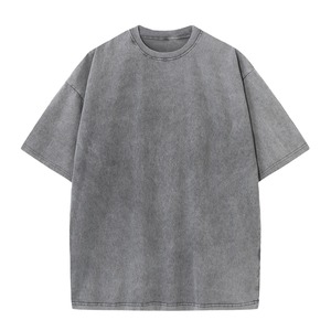 เสื้อยืดแขนสั้นผู้ชายทรงโอเวอร์ไซส์ ผ้าคอตตอนเจอร์ซีย์ 100% คอกลม สไตล์ลำลอง พิมพ์ลายโลโก้ด้านหน้า ทรงปกติ ระบายอากาศได้ดี น้ำหนัก 220 กรัม ลายตัวอักษร - Product Image 3