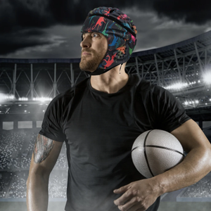 Head Protector Guard Comfortable Shockproof Headgear Breathable Lightweight Sticker Elastic Sports Accessories - Product Image 3