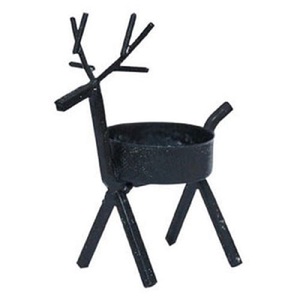 Portavelas de Metal Vintage con Cabeza de Ciervo, Estilo Artesanal, Decoración para Árbol de Navidad, Duradero, Ecológico, Personalizable en Tamaño y Color - Product Image 3