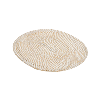 Set de table ovale en rotin tressé écologique de haute qualité, broderie artisanale, couleur et logo personnalisables, pour mariage et repas à domicile