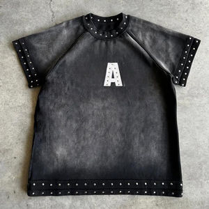 T-shirts Homme Grande Taille Effet Délavé Acide HSI OEM Tendance 2026 – Vente en Gros, Personnalisation Logo, Coton Fabriqué au Pakistan - Product Image 4