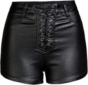 Shorts en cuir disco pour femmes, shorts sexy pour sorties nocturnes, shorts pour soirées en club, mode tendance, prix abordable, nouveau design. - Product Image 1