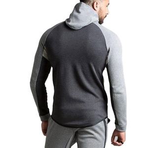 En gros 100% Polyester Tech Polaire Sportswear Suite Hommes Fermeture Éclair Jogging Costumes Ensemble Plus La Taille Swearsuits pour le Printemps - Product Image 3