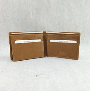 Cartera de Cuero Encerado y Lavado de Piel de Caballo Vintage (VT) con Curtido Vegetal, Tarjetero RFID, Monedero, Grabado Láser de Logotipo Personalizado, Venta al por Mayor - Product Image 2