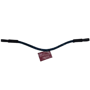 Frontal de cheval en cuir véritable de qualité supérieure avec strass en cristal, frontal d'équitation en cuir véritable - Product Image 1