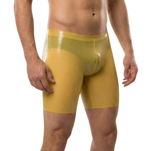 กางเกงในชายสีเหลืองหนังแก้วเอวกลาง ผ้ายืดไนลอน เซ็กซี่ สไตล์เย้ายวน - Product Image 3