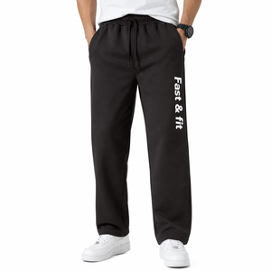 Pantalones Deportivos Casuales Ligeros de Lona, Corte Recto, con Logotipo Personalizado, Unisex, para Hombre, Precio de Fábrica - Product Image 1
