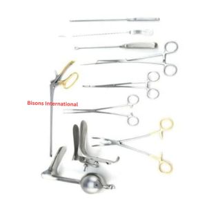 ชุดเครื่องมือทางนรีเวชขายส่ง BISONS ทำจากสแตนเลส ประกอบด้วยสเปคูลา คีม กรรไกร หัววัดขนาดมดลูก ได้รับมาตรฐาน CE ISO - Product Image 3