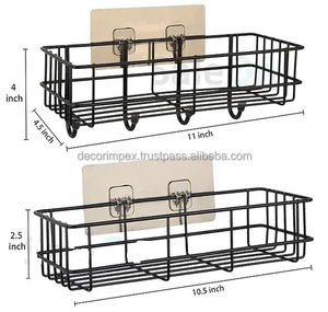 High on Demand Premium Black Finished Decorative Bathroom and Kitchenware <b>Racks</b> <b>for</b> Sale in Bulk From India - Product Image 3