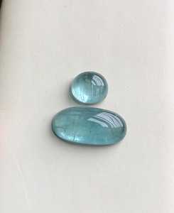 Turmalina Azul Natural, Corte Ovalado, Cabujón, Piedra Preciosa de la India con Certificación de Terceros, Perfecta para la Elaboración de Joyas - Product Image 5