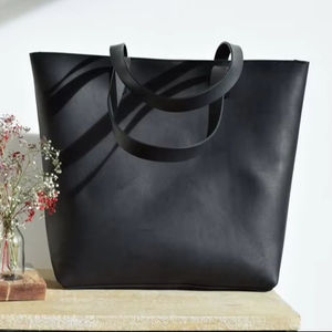 Bolso Tote Unisex de Cuero Genuino Hecho a Mano con Cierre de Cremallera, Diseño Vintage para Viaje, Gran Capacidad, Bolso de Hombro para Mujeres y Hombres LTB-0304 - Product Image 1