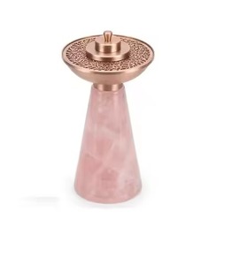 Ensemble de brûleurs d'encens décoratifs pour la maison, couleur noire, en résine époxy faite à la main, Bakhoor, art moderne, antique, cadeau pour l'Aïd, Ramadan, bois de santal - Product Image 3