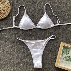 Ensemble bikini découpé pour femme, maillot de bain deux pièces en tissu extensible à séchage rapide, idéal pour la plage, la piscine, les vacances et les voyages - Product Image 6