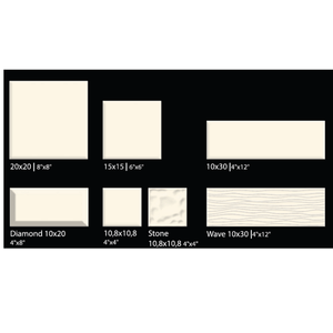 กระเบื้องบุผนังเซรามิกขนาดเล็ก 108x108 มม. สีไอวอรี่ ลายหินสไตล์โมเดิร์น ดีไซน์ใหม่ กำลังเป็นที่นิยม กระเบื้องตกแต่ง โรงงานผลิตเอง - Product Image 1