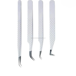 Eyelash Tweezers 90 Degree Fiber Tip Stainless Steel for Eyelash Extensions Professional <b>Lash</b> Extension Tool 636 - Product Image 3