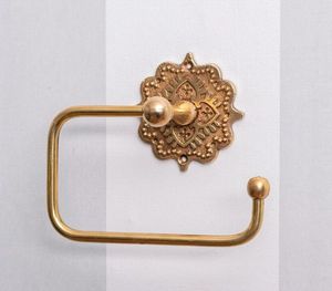 Premium Wall Mounted Iron Toilet <b>Paper</b> <b>Holder</b> Durable Tissue <b>Roll</b> Stand For Bathroom Home Use - Product Image 5