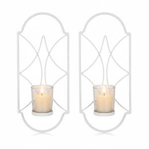 Elegante Portavelas Colgante de Metal con Diseño Decorativo, Candelabro de Hierro para Decoración del Hogar y Bodas - Product Image 4